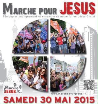 L'affiche de la Marche pour Jésus 2015