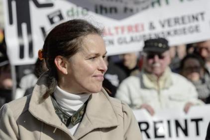 Tatjana Festerling, la candidate de Pegida à l'élection municipale de Dresde