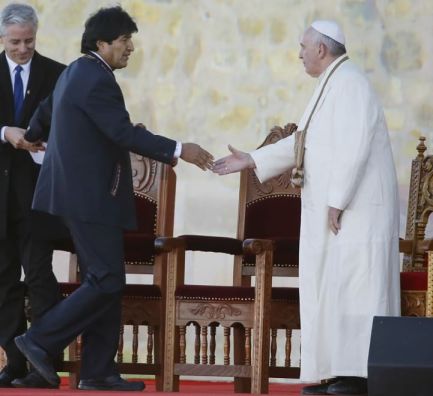 Evo Morales Pape François